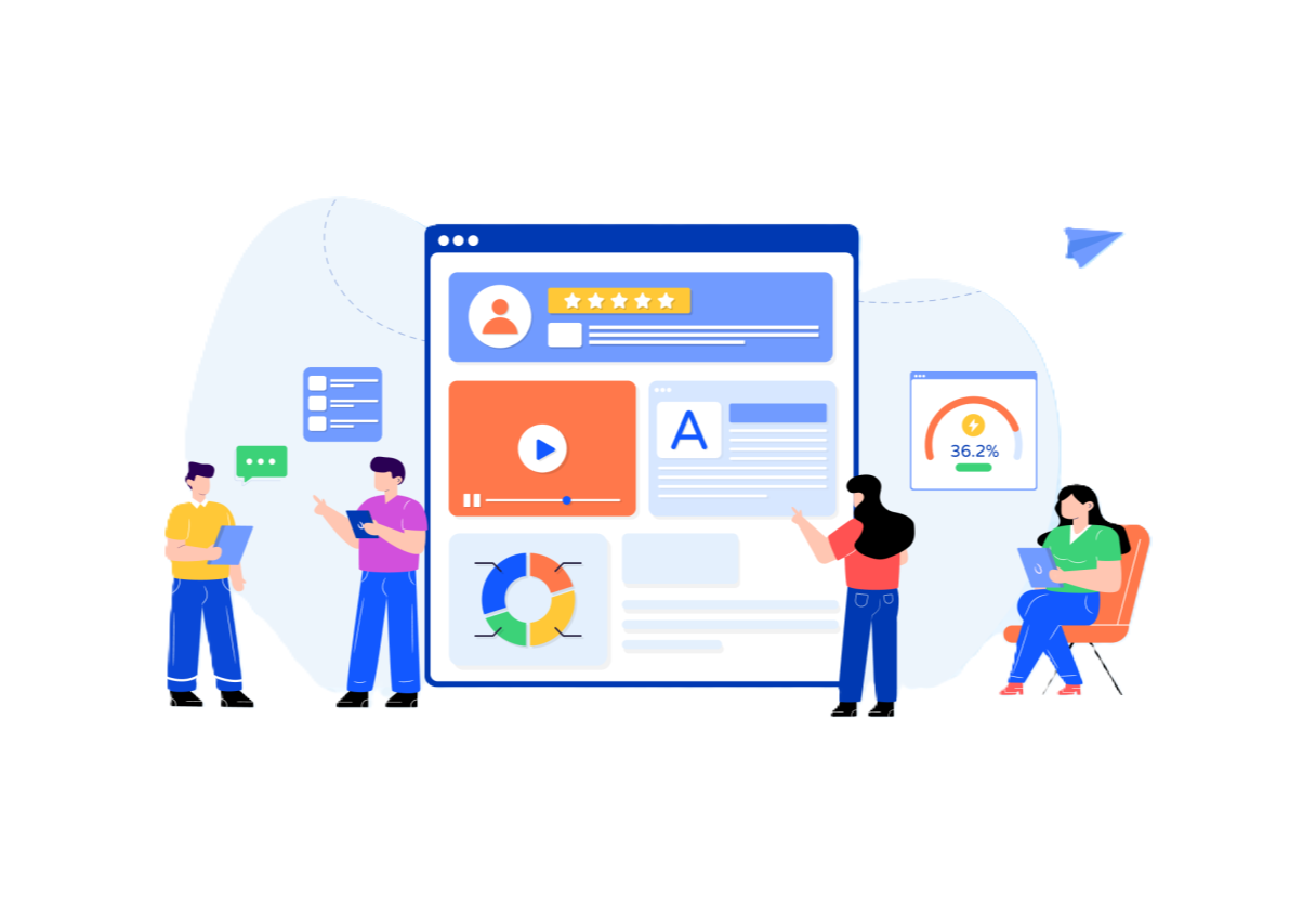Landing Page Development Illustration