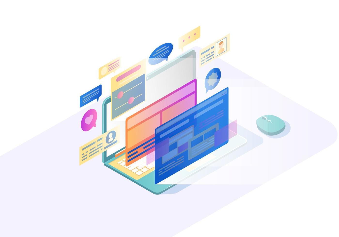 Custom Website Development Illustration